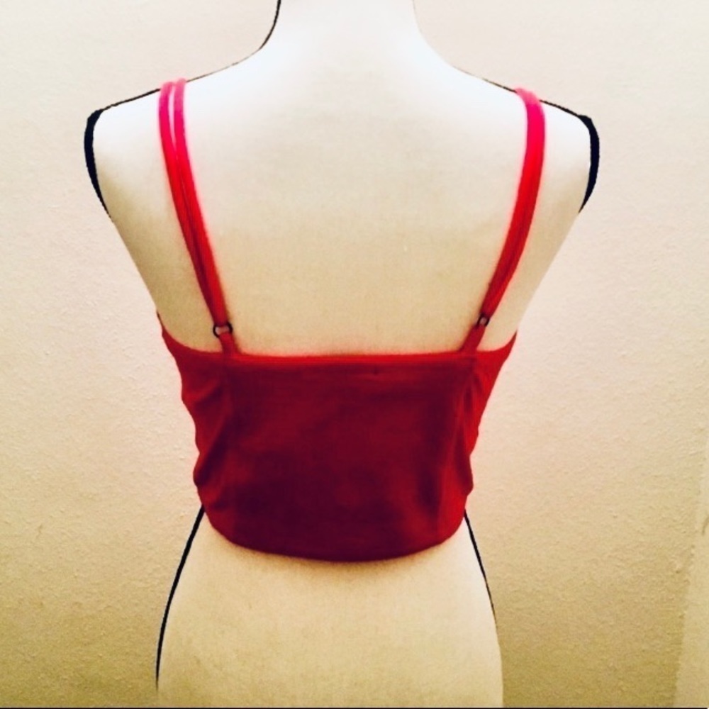 Sexy Hot Pink Crop Top NEW WITHOUT TAGS - Picture 3 of 7